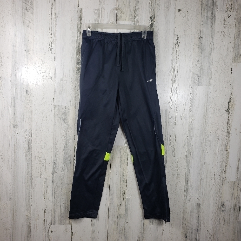 Avia gray ankle zip active wear pants with pockets women's size small